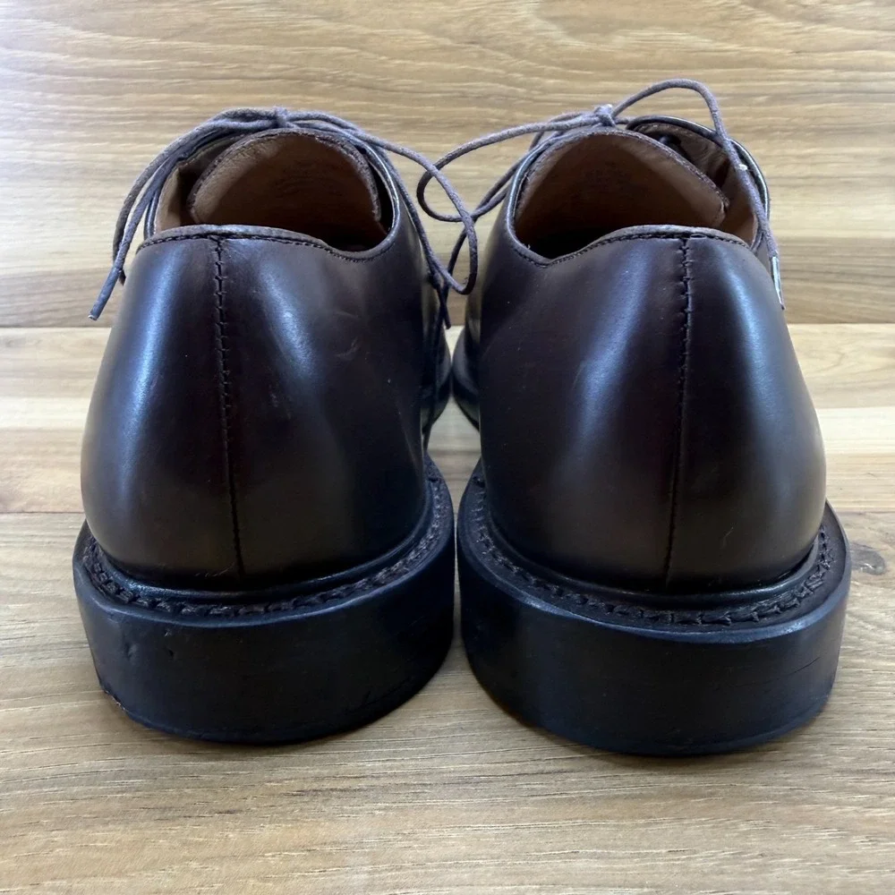 J CREW Preston Oxfords Mens 10 Dark Brown Leather Old Money Business Casual